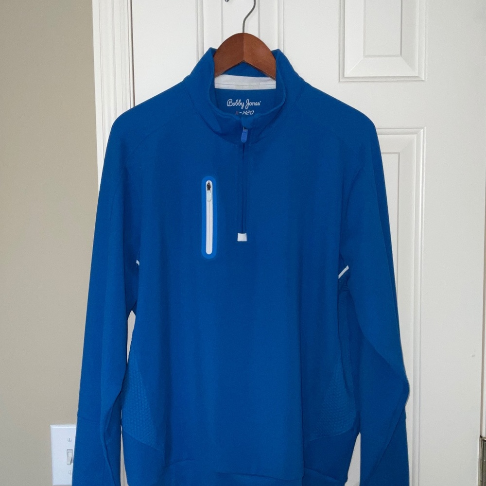 Bobby Jones X-H2O 1/4 Zip Pullover - L - Blue